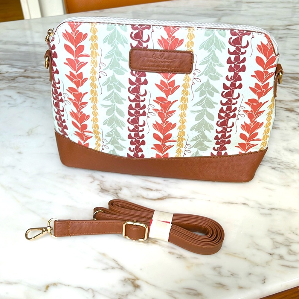 Lola Miller Hawaiian lei print handbag NWOT